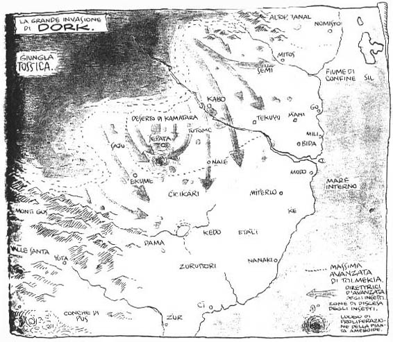 Mappa dell'invasione di Dork
