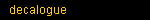 decalogue