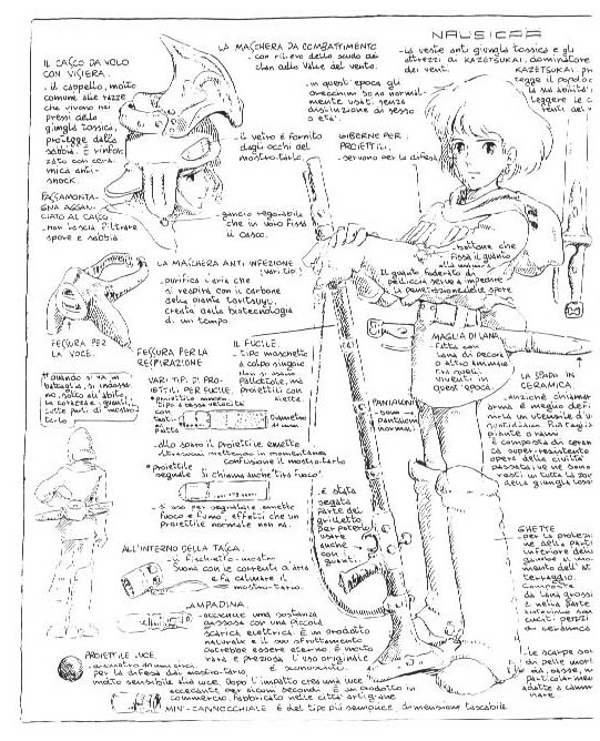 Nausicaa, armi e acessori